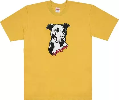 Футболка Supreme Pitbull Tee 'Acid Yellow', желтый