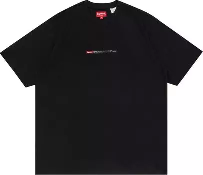Футболка Supreme Property Label Short-Sleeve Top 'Black', черный