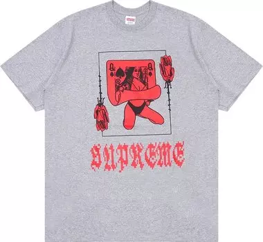 Футболка Supreme Queen Tee 'Heather Grey', серый