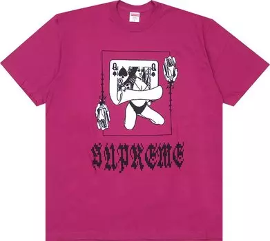 Футболка Supreme Queen Tee 'Magenta', розовый