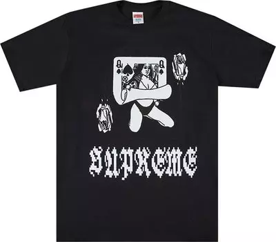 Футболка Supreme Queen Tee 'Black', черный