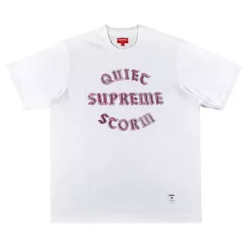 Футболка Supreme Quiet Storm Short-Sleeve Top 'White', белый