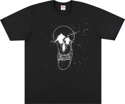 Футболка Supreme Ralph Steadman Skull Tee 'Black', черный