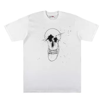 Футболка Supreme Ralph Steadman Skull Tee 'White', белый