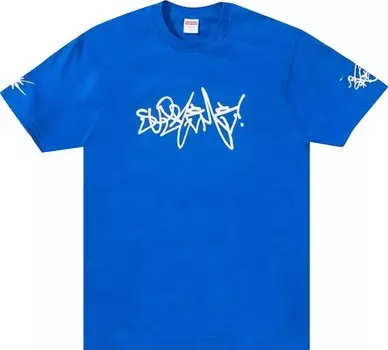 Футболка Supreme Rammellzee Tag Tee 'Royal', синий