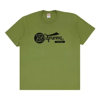 Футболка Supreme Records Tee, зеленый