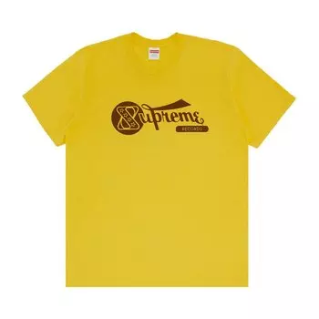 Футболка Supreme Records Tee, желтый