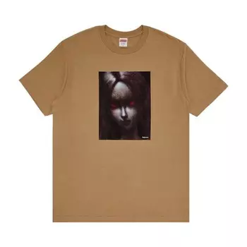 Футболка Supreme Red Eyes Tee Khaki, желто-коричневый