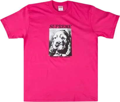 Футболка Supreme Remember T-Shirt 'Pink', розовый