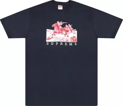 Футболка Supreme Riders T-Shirt 'Navy', синий