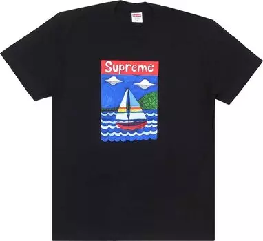 Футболка Supreme Sailboat Tee 'Black', черный