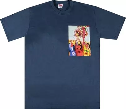 Футболка Supreme Sekintani La Norihiro Tee 'Dark Slate', синий