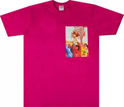 Футболка Supreme Sekintani La Norihiro Tee 'Hot Pink', розовый