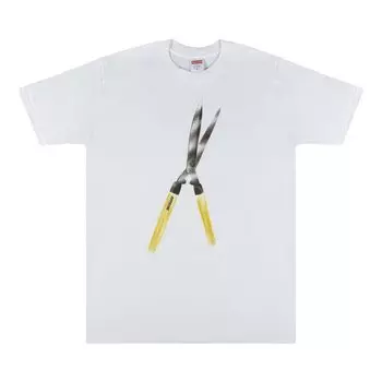 Футболка Supreme Shears T-Shirt 'White', белый