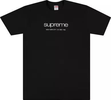 Футболка Supreme Shop Tee 'Black', черный
