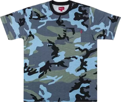 Футболка Supreme Short-Sleeve Pocket T-Shirt 'Camo', разноцветный
