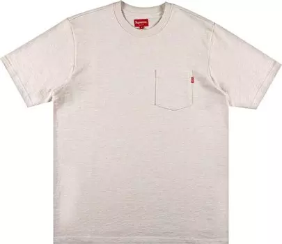 Футболка Supreme Short-Sleeve Pocket Tee 'Heather Natural', кремовый
