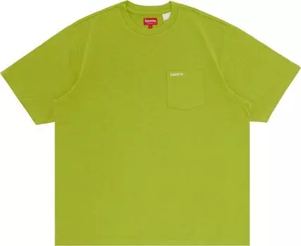 Футболка Supreme Short-Sleeve Pocket Tee 'Pale Green', зеленый