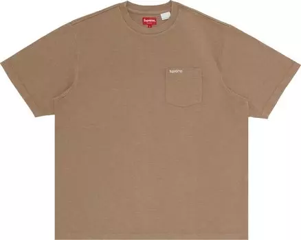 Футболка Supreme Short-Sleeve Pocket Tee 'Taupe', загар