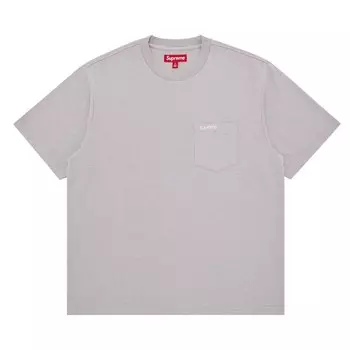Футболка Supreme Short-Sleeve Pocket Tee Grey, серый