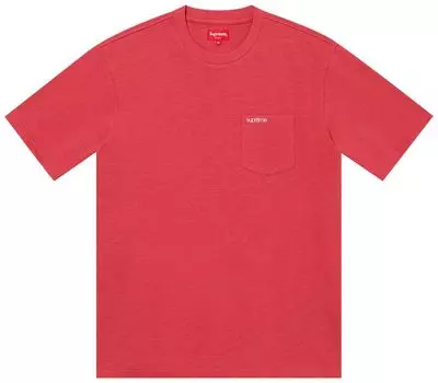 Футболка Supreme Short-Sleeve Pocket Tee 'Red', красный