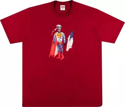 Футболка Supreme Skeleton Tee 'Cardinal', красный