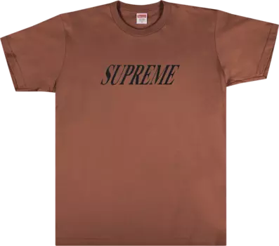 Футболка Supreme Slap Shot Tee 'Brown', коричневый