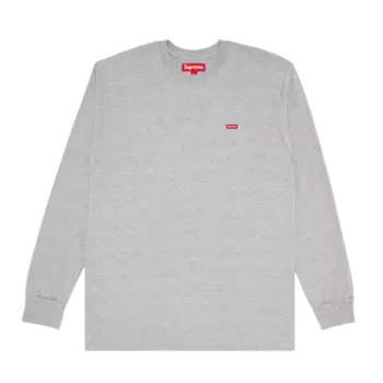 Футболка Supreme Small Box Long-Sleeve 'Heather Grey', серый