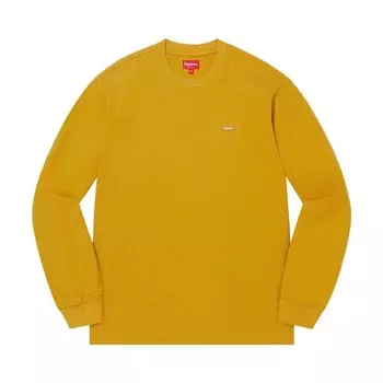 Футболка Supreme Small Box Long-Sleeve Tee Dark Yellow, желтый