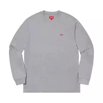 Футболка Supreme Small Box Long-Sleeve Tee Grey, серый