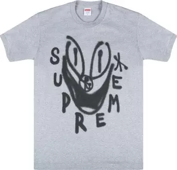Футболка Supreme Smile T-Shirt 'Grey', серый