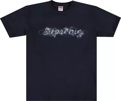 Футболка Supreme Smoke Tee 'Navy', синий