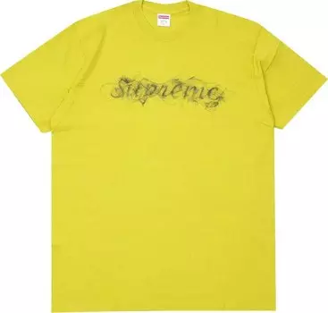 Футболка Supreme Smoke Tee 'Sulfur', желтый