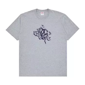 Футболка Supreme Smoke Tee Heather Grey, серый