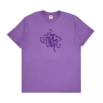 Футболка Supreme Smoke Tee Purple, фиолетовый