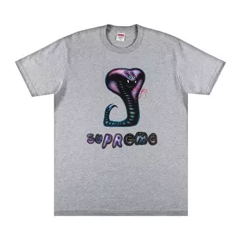 Футболка Supreme Snake Heather Grey