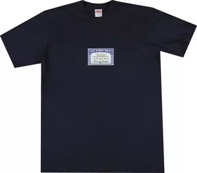 Футболка Supreme Social Tee 'Navy', синий