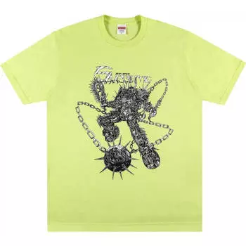 Футболка Supreme Spikes, неоновый зеленый