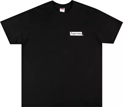 Футболка Supreme Spiral Tee 'Black', черный