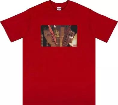 Футболка Supreme Split Tee 'Red', красный