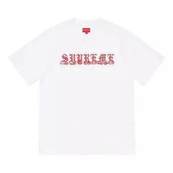 Футболка Supreme SS21 Week 8 Old English Rhinestone S, мультиколор