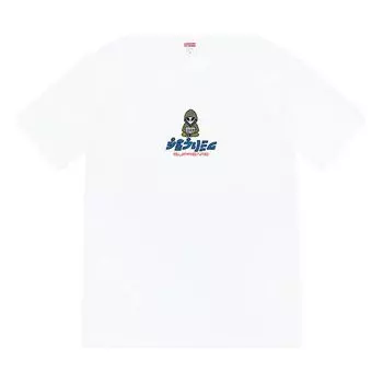 Футболка Supreme SS22 Week 8 Alien Tee Round Neck Pullover Pattern Cartoon Printing Short Sleeve Unisex, мультиколор