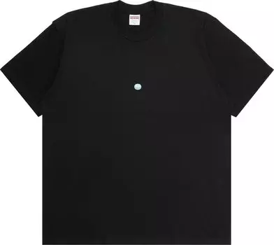 Футболка Supreme Sticker Tee 'Black', черный