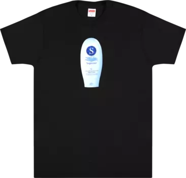 Футболка Supreme Super Cream T-Shirt 'Black', черный