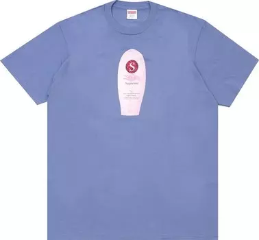 Футболка Supreme Super Cream Tee 'Slate', синий