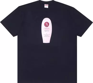 Футболка Supreme Super Cream Tee 'Navy', синий