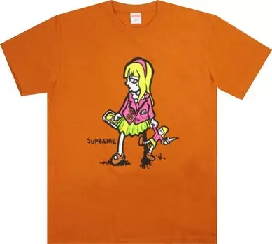 Футболка Supreme Suzie Switchblade Tee 'Rust', оранжевый