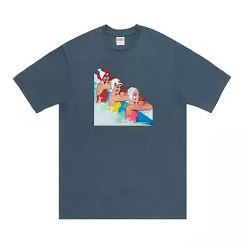 Футболка Supreme Swimmers Tee Dark Slate, синий