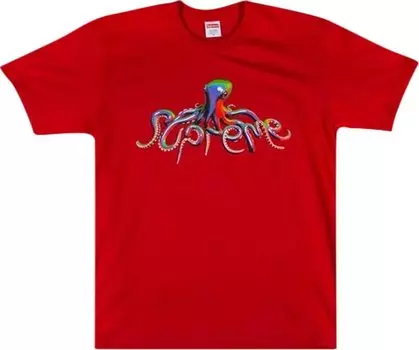 Футболка Supreme Tentacles T-Shirt 'Red', красный