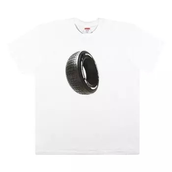 Футболка Supreme Tire Tee 'White', белый